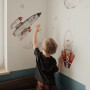 Naklejki na ścianę do pokoju dziecka z rakietami, gwiazdami, kosmos.