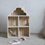 Drewniany wysokiej jakości śliczny frezowany domu dla lalek i myszek