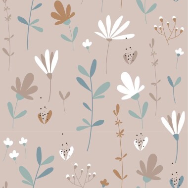 Simple scandinavian spring meadow Tapeta